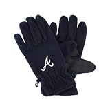 MLB Men's Atlanta Braves Fleece Gloves (Navy, Mens)