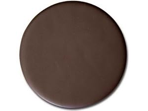 Chocolate Brown Leather Coaster Wrapped-Edge