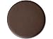 Chocolate Brown Leather Coaster Wrapped-Edge