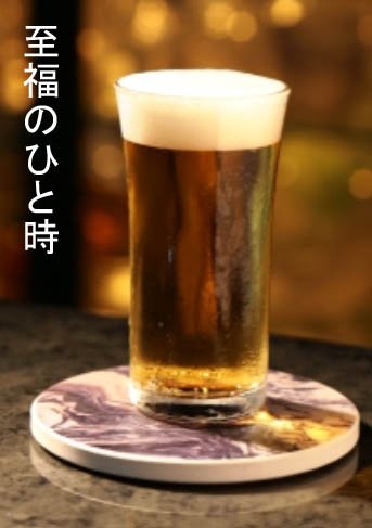 セラミック吸水コースター 大理石柄 4枚セット F5645