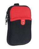 Vanguard Beneto 6C Red Zipper Top Camera Pouch with Small Extra Front Pocket