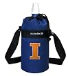 University of Illinois Water Bottle Holder and Bottle Fighting Illini Logo Sport Fitness Workout Gifts and Gift Ideas For Man Men Him Her Women Ladies Runners Joggers Sports OFFICIAL NCAA MERCHANDISE Water bottle