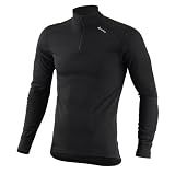 Odlo Tee Shirt Chaud (warm) Manches Longues Col Zippé Noir 152002