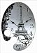 HORLOGE MURALE PARIS TOUR EIFFEL FRANCE OVAL 34/24cm