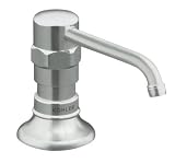 Kohler K-7346-BS HiRise stainless soap/lotion dispenser, Brushed Stainless