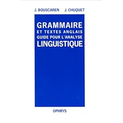 Grammaire et textes anglais