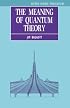 The Meaning of Quantum Theory: A Guide for Students of Chemistry and Physics (Oxford Science Publications)