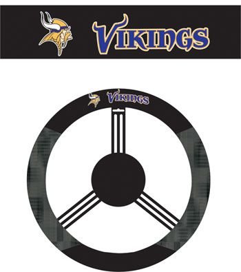 Minnesota Vikings Poly-Suede Steering Wheel Cover
