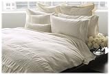 DKNY Pure Ruffle Flat Sheets, Ivory