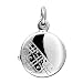 14kt White Gold Sphere Photo Locket Charm Pendant