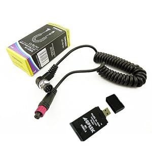 Buy RF-602 YN-126 Remote Cable for Nikon F6/F5/F100/F90/F90x/N90/N90x/D2 D3 series/D700 D300 series Kodak DSC-14N Fuji S3Pro S5pro Plus AGPtek USB all-in-one Card Reader with best Price