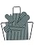 Rushbrookes Butchers Adults Stripe Racing Green Apron