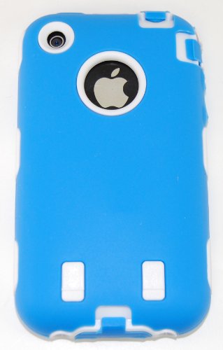 Body Armor for iPhone 3G / 3GS - Blue & White