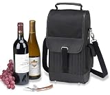 Kitchen & Housewares : New York Two Bottle Carrier (Black)