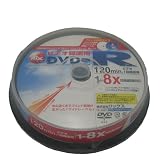 Rix 4.7GB �ӥǥ��� DVD 10�祹�ԥ�ɥ륱���� �ۥ磻�ȥץ�󥿥֥� 8��® RX-DVR1208V10P