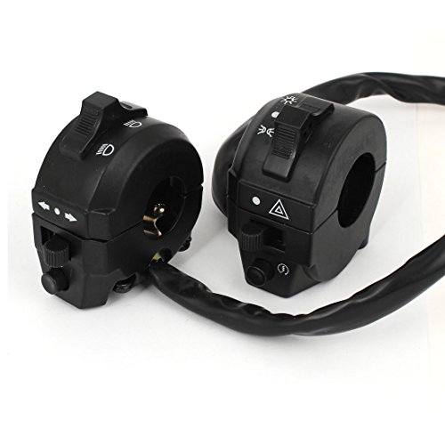 Uxcell® pair atv motorcycle handlebar light controller…