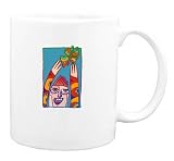 Mug with man, body, individuals, individual, humans, person, butterfly, human, persons, book, flower, people, suit