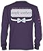 Simply Southern Screenprinted Elephant Logo Long Sleeve Purple T-Shirt - Large