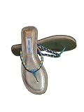 Jimmy Choo - Jimmy Choo Retreat Flats Platform Espadrilles Leather Shoes Thongs- OnlyModa