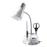 Desk Lamp with Organizer - Clear Shade