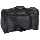" 17"" Black Leather Tote Bag"