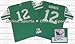 Joe Namath 1968 New York Jets #12 Dark Authentic Throwback Mitchell and Ness NFL Football Jersey wit