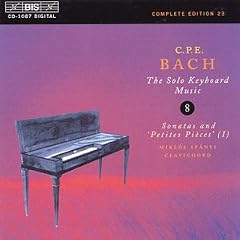 CPE Bach: The Solo Keyboard Music, Vol 8 - Sonatas & 'Petites Pi�ces' I /Sp�nyi