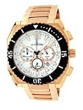 Le Chateau Rose-gold Watch with chrono & Military Time