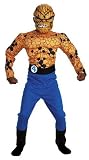 Fantastic Four The Thing Muscle Top with Mask Child Costume: Size 7-8