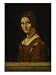 Le Belle Ferronniere, Portrait of a Lady from the Court of Milan Art Giclee Poster Print by Leonardo da Vinci, 12x16