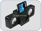 iTalkonline Portable Stereo Speakers For iPod 3G, iPod 4G, iPod Color, iPod Mini, iPod Nano, iPod Photo, iPod Shuffle, iPod Video, iPod Nano 2nd Generation - Black