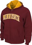 Minnesota Golden Gophers Maroon Tackle Twill Full Zip Hooded Sweatshirt