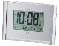 Seiko Advanced Technology Bedside Alarm Get Up and Glow Clock