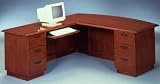 Office Furniture DMI - 66 Inch Executive L-Shaped Desk with Left Return - Transitional Office Furniture - 7210-38