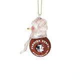 Florida State Seminoles 2.5 Acrylic Basketball Snowman Holiday Ornament - NCAA College Athletics