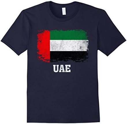 Men's UAE Jersey T-shirt - Emirates Flag Casual Tee Shirt Small Navy