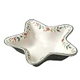 Pfaltzgraff Winterberry Star Shaped Sculpted And Handpainted Serve Bowl