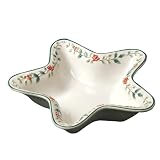 Pfaltzgraff Winterberry Star Shaped Sculpted And Handpainted Serve Bowl