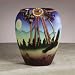Ceramic American Indian Pottery Vase with Mountain Eagle Scene - Aspen Country Store