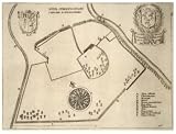 2.75 inch x 2 inch (7.5 x 5cm) Acrylic Fridge Magnet Wenceslaus Hollar - Spalding abbey