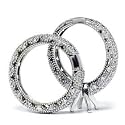 1.75CT Pave Antiqe Vintage Like Diamond Semi Mount Engagement Ring Setting & Matching Wedding Band Size 6 (G-H-I1)