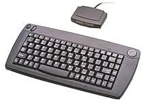 Adesso Wireless IR 88-Key Mini Black PS/2 Keyboard with 8D Cursor Control Pad  ( ACK-571PB )