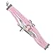 HITOP Jewelry Mens Womens Leather Bracelet, Vintage Heart Wing Cross Charm Bangle, Pink