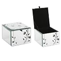 Venetian style Small Mirror Jewellery Box Floral pattern