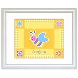 Flowerland White Personalized Print