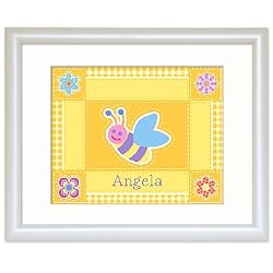 Flowerland White Personalized Print
