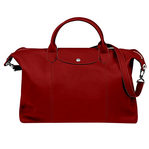 ロンシャン LONGCHAMP LE PLIAGE CUIR ル・プリアージュ キュイール トートバッグ 2WAY ショルダー 1630 737 045 ＣＨＥＲＲＹ（レッド） [並行輸入品] 画像