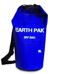#1 Rated Heavy Duty 10L Waterproof Dry Bag With Shoulder Strap ★ Roll Top Dry Compression Sack Keeps Valuables Dry for Kayaking, Beach, Rafting, Boating, Hiking, Camping, Snowboarding ★ 1000D PVC Tarp ★ 100% Money Back Guarantee