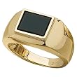 14kt Yellow Gold Gorgeous Genuine Onyx Ring