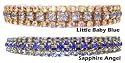 Safety Rhinestone Pet Collar - 11 Color Choices : Color BABY PINK : Size XS : Buckle Style Rhinestone Buckle